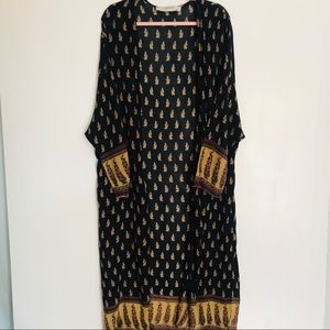 Zara | kimono duster with pockets